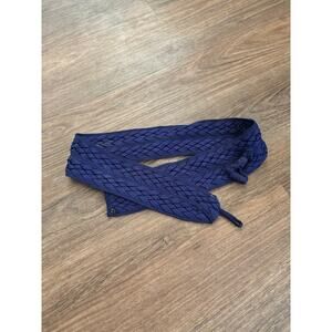 Vintage Braided Rope Belt Royal Blue 36" Length AS IS